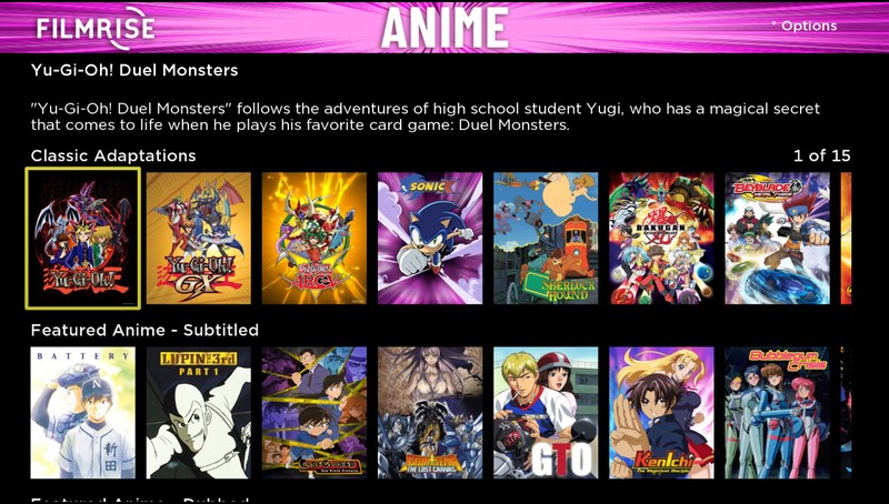 FilmRise Anime, TV App, Roku Channel Store