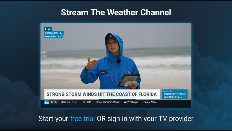 How to stream The Weather Channel without cable