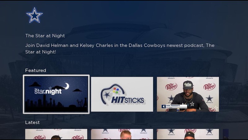 How to watch and stream Dallas Cowboys Deep Blue - 2020 on Roku