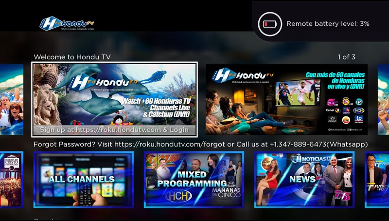 HonduTV - Live TV from Honduras, TV App, Roku Channel Store