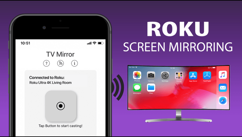 Screen Mirroring Tv App Roku, Can I Mirror My Phone To Roku