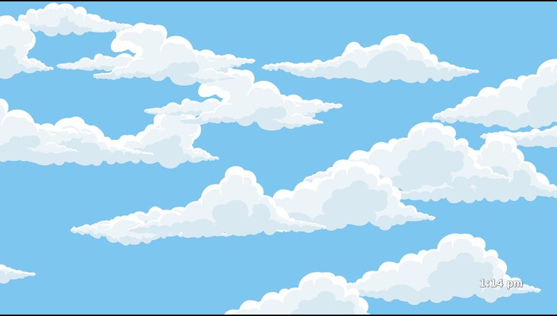 moving clouds animation