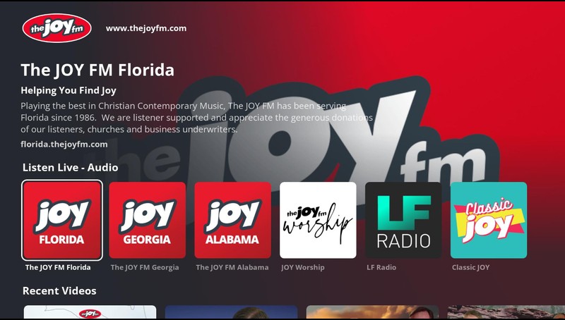 The JOY FM | TV App | Roku Channel Store | Roku