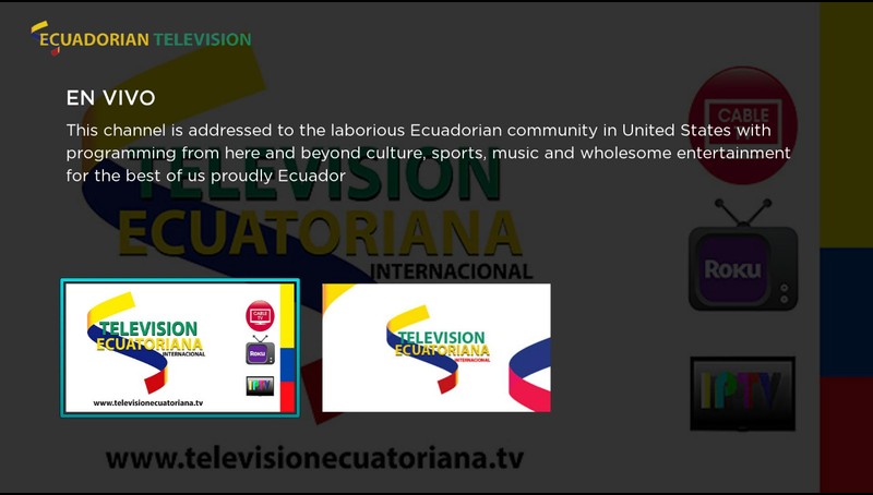 Ecuadorian Television Roku Channel Store Roku