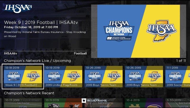 ihsaa tv tv app roku channel store roku