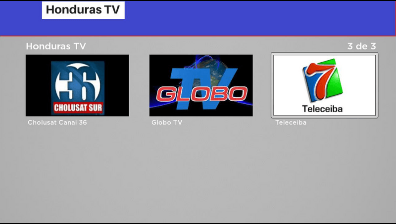 HondurasTV, TV App, Roku Channel Store