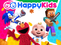 Watch HappyKids for free family-friendly entertainment! With 100,000+ free videos, your kids can enjoy favorites like Cocomelon, Sesame Street, Blippi and Paw Patrol. HappyKids offers safe streaming anytime, anywhere. No Subscription. No Registration. Watch for Free. Install now!