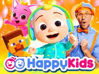 Watch HappyKids for free family-friendly entertainment! With 100,000+ free videos, your kids can enjoy favorites like Cocomelon, Sesame Street, Blippi and Paw Patrol. HappyKids offers safe streaming anytime, anywhere. No Subscription. No Registration. Watch for Free. Install now!