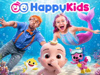 Watch HappyKids for free family-friendly entertainment! With 100,000+ free videos, your kids can enjoy favorites like Cocomelon, Sesame Street, Blippi and Paw Patrol. HappyKids offers safe streaming anytime, anywhere. No Subscription. No Registration. Watch for Free. Install now!