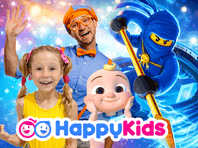 Watch HappyKids for free family-friendly entertainment! With 100,000+ free videos, your kids can enjoy favorites like Cocomelon, Sesame Street, Blippi and Paw Patrol. HappyKids offers safe streaming anytime, anywhere. No Subscription. No Registration. Watch for Free. Install now!