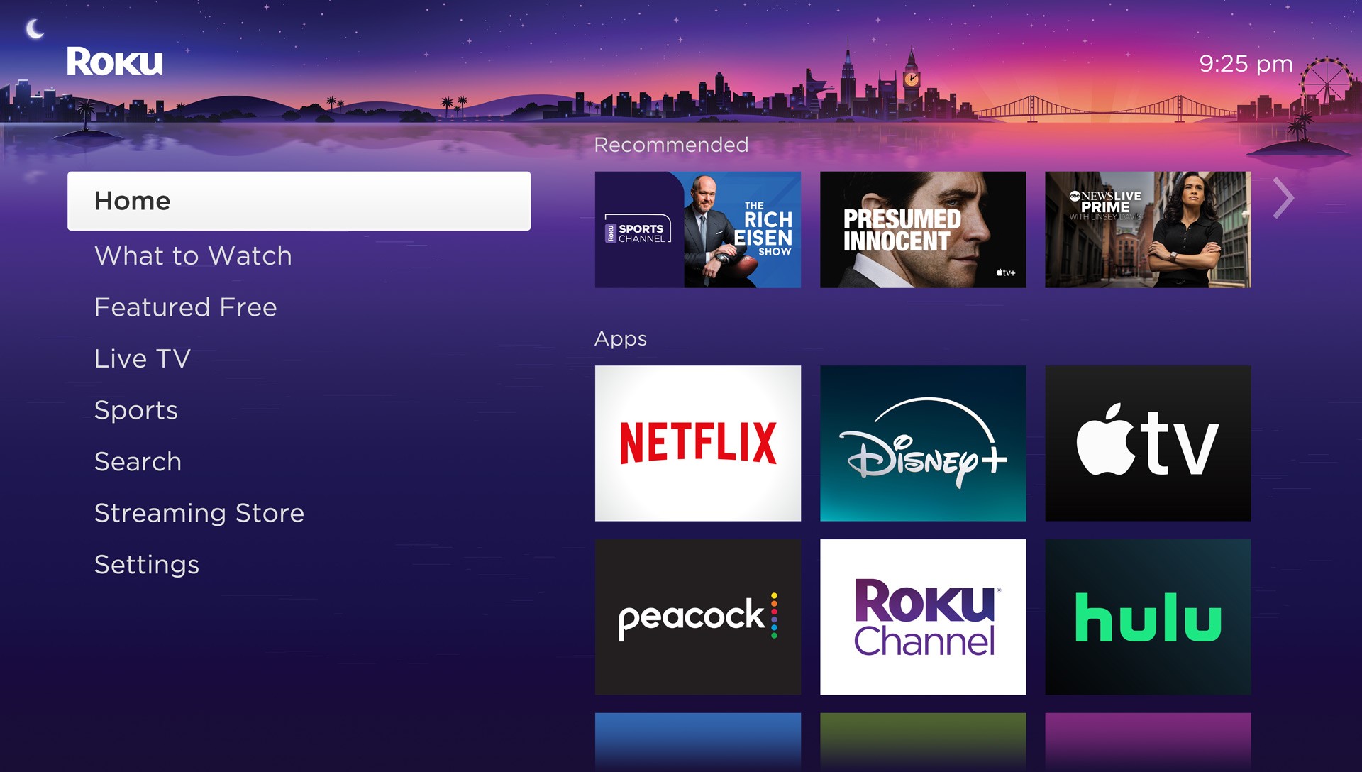 Roku streaming platform