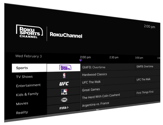 Roku Sports Channel on Roku Channel Guide
