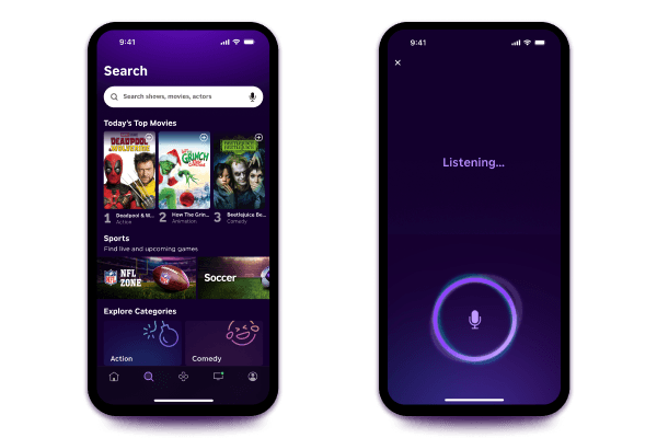 search functionality on the roku app 