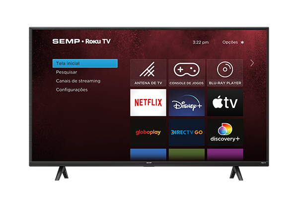 Modelos da SEMP Roku TV – Smart TVs HD a 4K