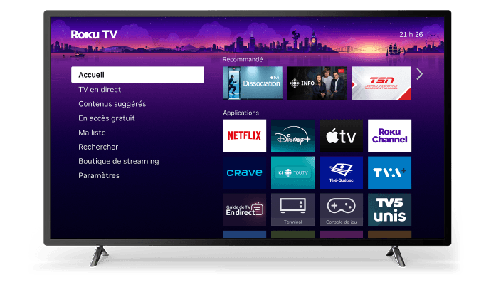 Roku OS sur une télé