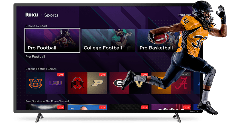 How to stream live sports on the Roku platform