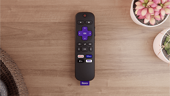 Roku TV Remote on a table