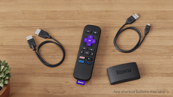 Roku Express and Accessories on display