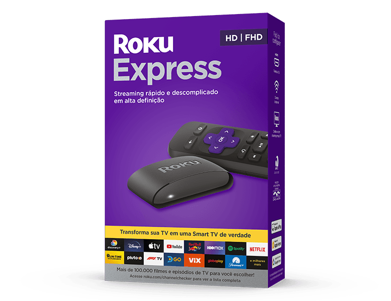 Roku Express, Dispositivo para Transformar TV em smart TV