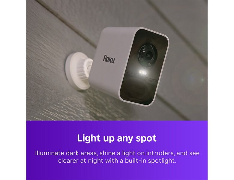 Roku Battery Camera Indoor Outdoor Wireless Cam Roku