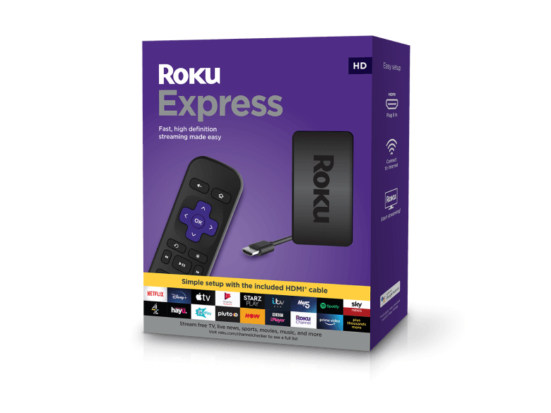 Overskyet sår rulletrappe Roku Express | Powerful HD streaming. Low cost. | Roku United Kingdom