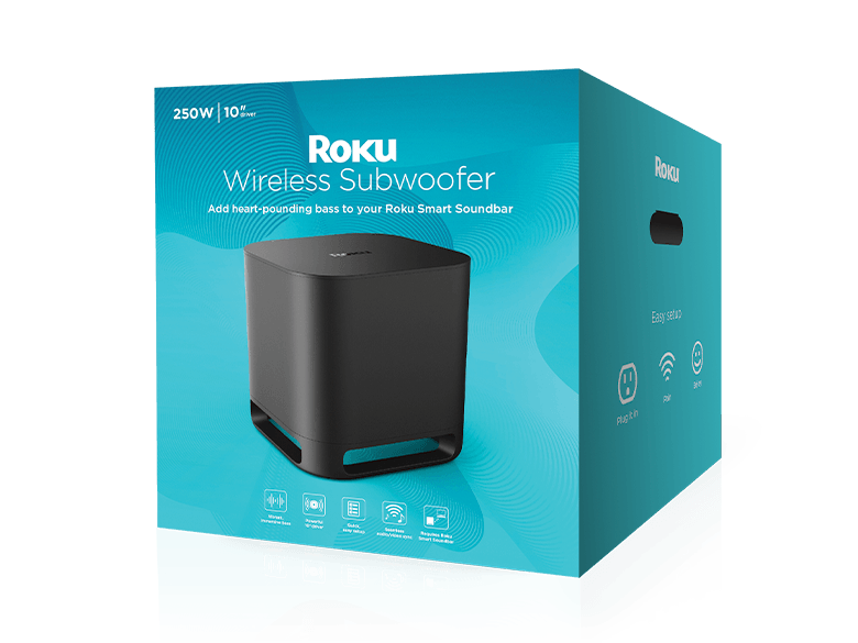 Roku Subwoofer |Add to your Roku audio | Buy now at Roku.com | Roku