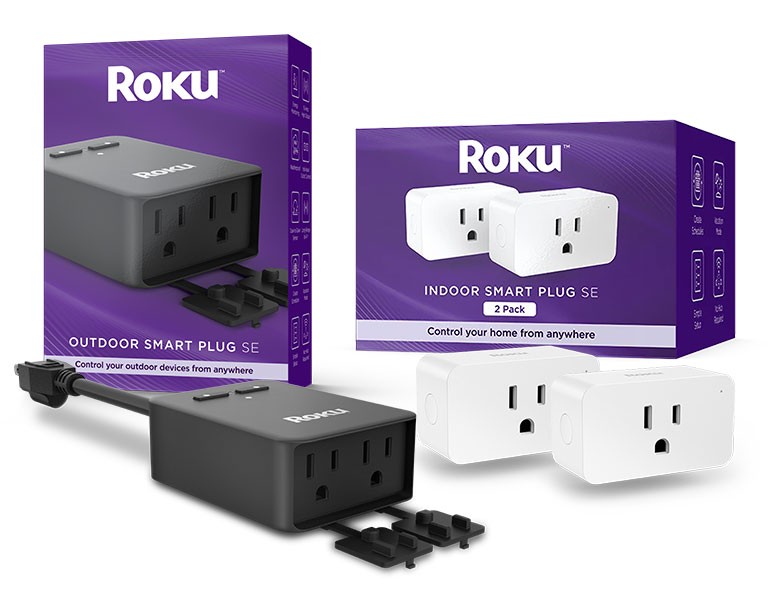 Roku PW1000R Smart Home Outdoor Smart Plug SE with Custom Scheduling