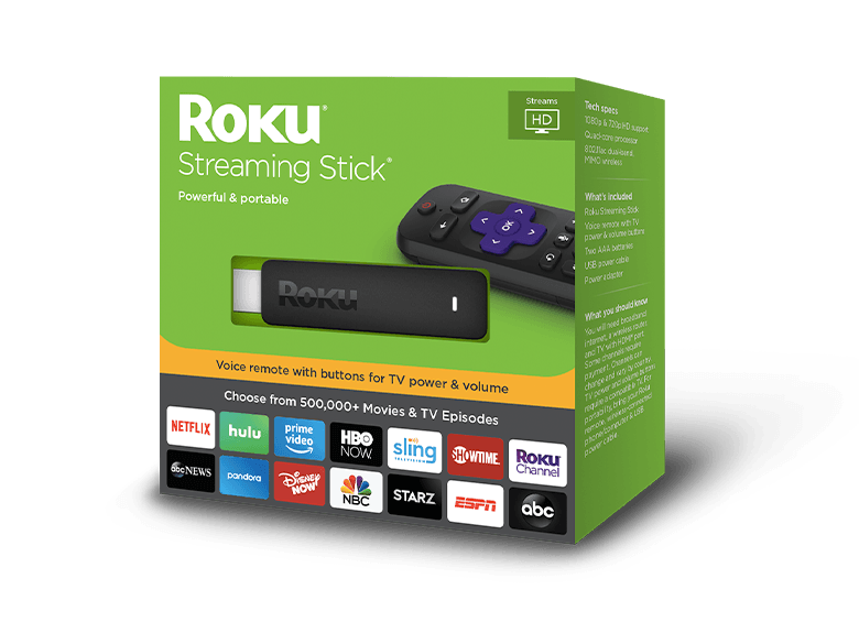 Roku® Streaming Stick® in a box
