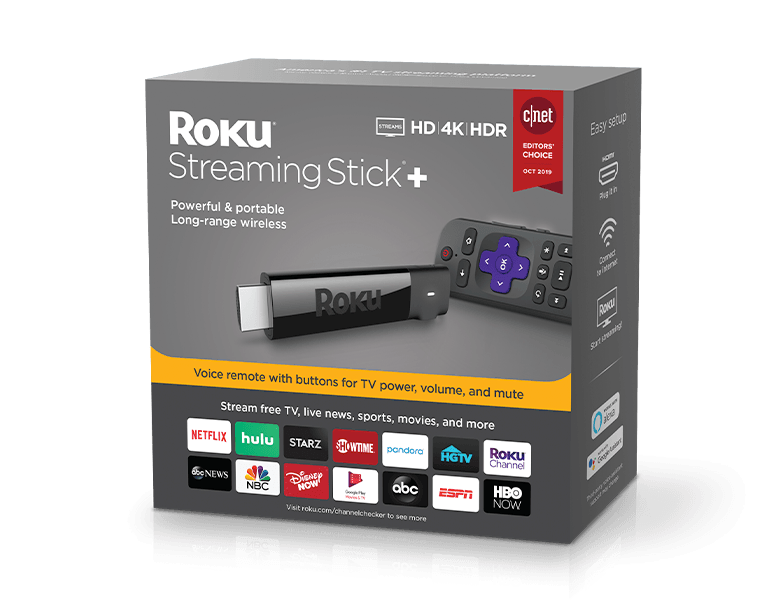 Look before you buy: Roku® Streaming Stick®+ packaging