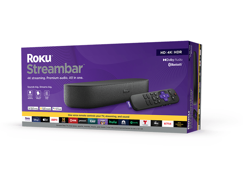 Roku Streambar 4k Streaming Premium Audio All In One Roku