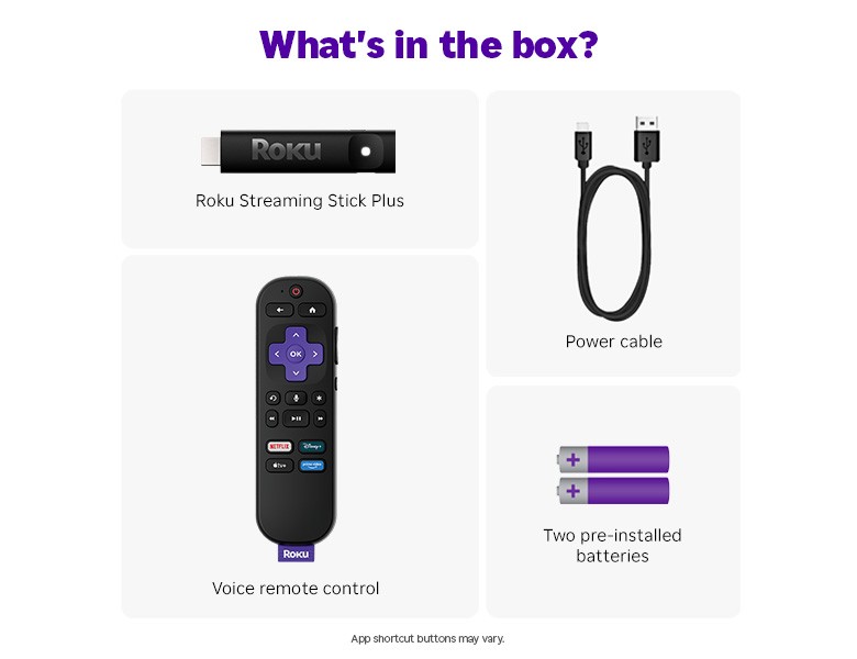 Roku Streaming Stick Plus Portable HDR 4K Streaming Device