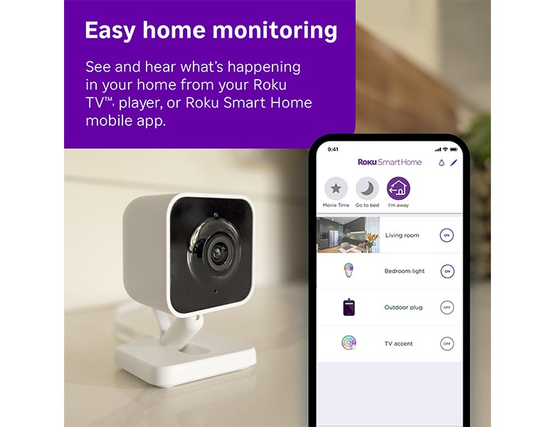 Roku Indoor Camera | Wired Indoor Security Cameras | Roku