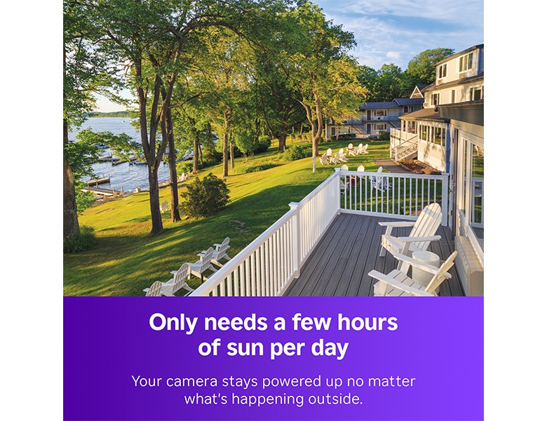 The sun shining down on the backyard of a home