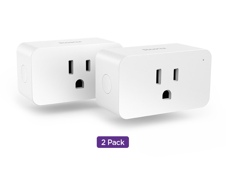 Roku Smart Home Indoor Smart Plug SE (2-Pack) 15 Amps with Custom  Scheduling, Remote Power, and Voice Control 