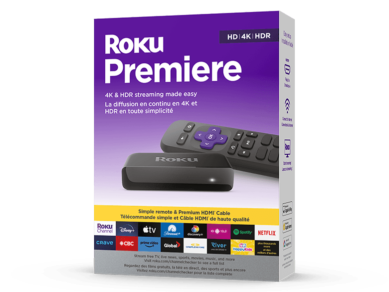 Roku Premiere  4K/HDR Streaming Media Player with Premium High