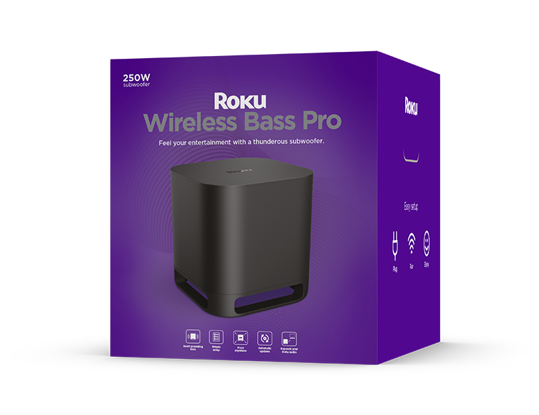 bundet unse Lilla Roku Wireless Bass Pro | Wireless Subwoofer for Roku Audio | Roku