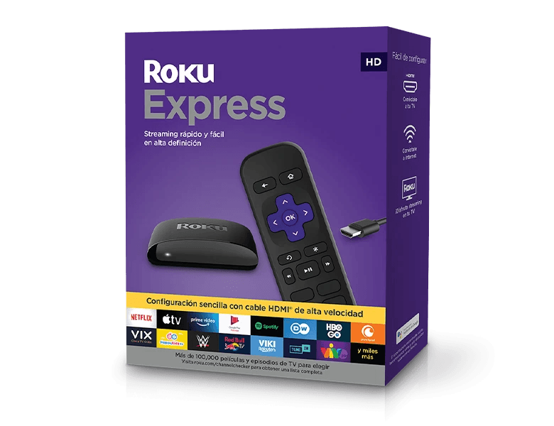 Roku Express | Streaming en HD potente. Bajo costo. | Roku México