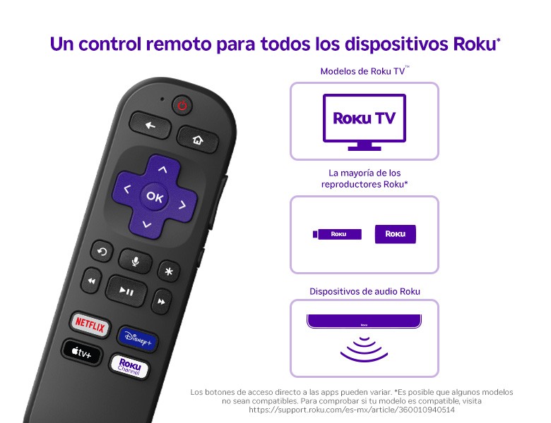 Caja de Roku&nbsp;Voice&nbsp;Remote&nbsp;Pro para minorista