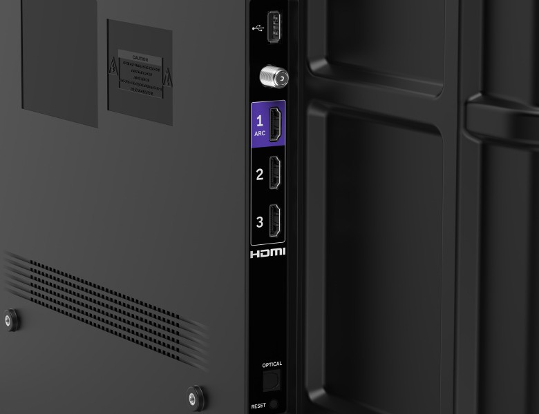 Roku 32" Select Series HD TV ports