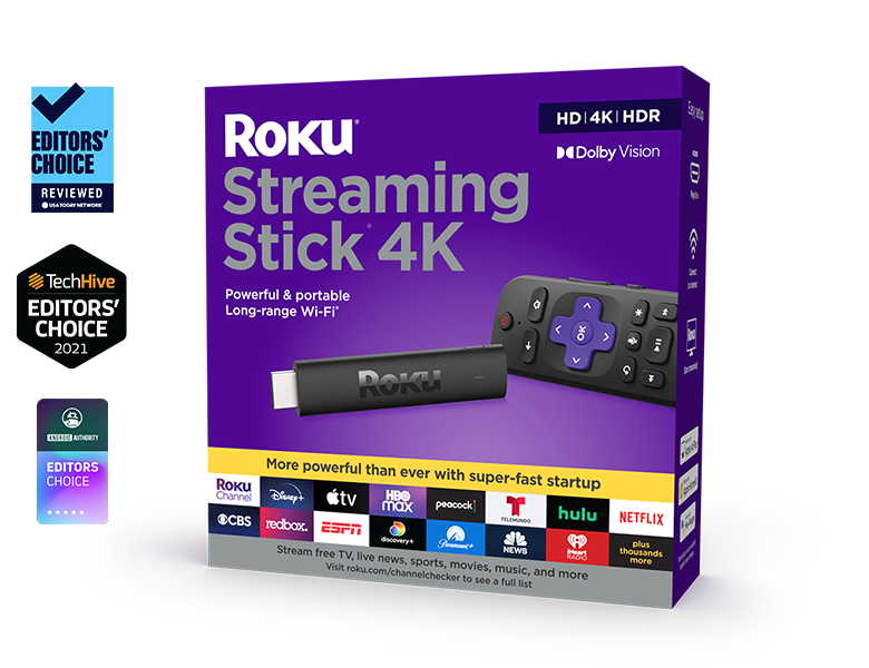 Look before you buy: Roku® Streaming Stick® 4K packaging