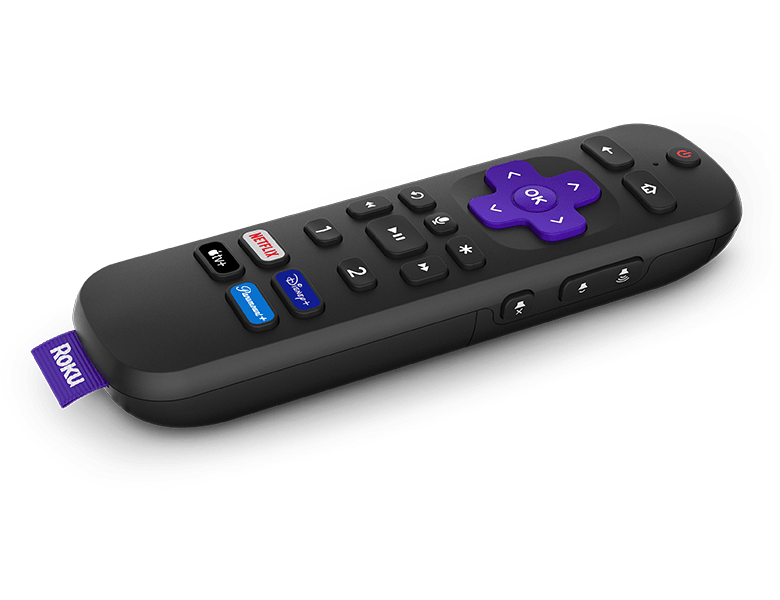 Roku Voice Remote Pro Rechargeable Voice Remote with TV Controls, Lost Remote Finder, Private Listening, Hands-Free Voice Controls, and Shortcut