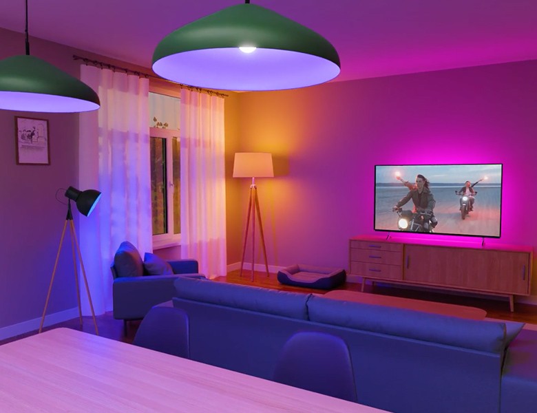 Stream Syncsmart Led Strip Light For Tv - Ws2812b Rgbic Sound-activated  Ambient Lighting