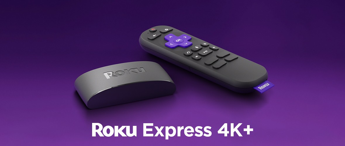 Roku Express 4K+ Streaming Player 4K/HD/HDR with Smooth Wi-Fi®, Premium  HDMI® Cable, Voice Remote