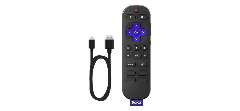 What's in the box: Roku Voice Remote Pro (2nd Edition) and USB-C charging cable