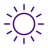 Icon depicting the sun