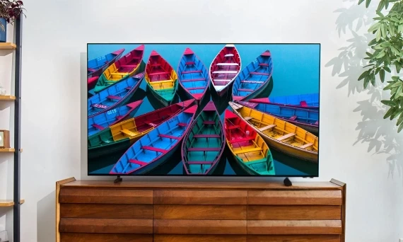 Roku Pro Series 4K Mini-LED TV displaying vivid picture quality with Dolby Vision IQ