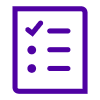 Ícono de lista de verificación de configuración fácil