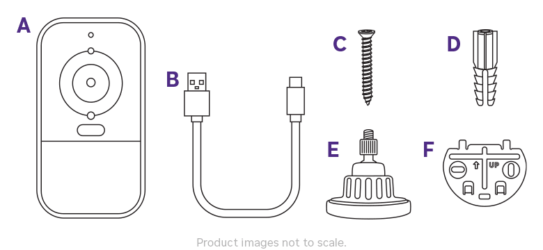 What's in the box when you purchase a Roku Battery Camera Plus