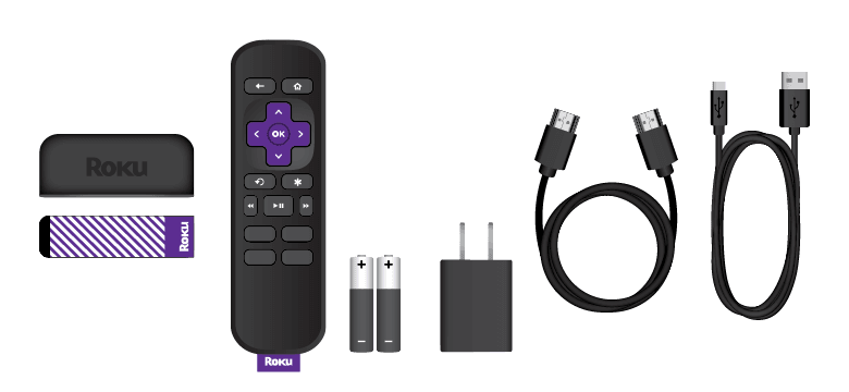 All items in the box when you buy Roku Premiere