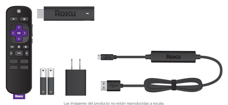 All items in the box when you buy Roku® Streaming Stick®+